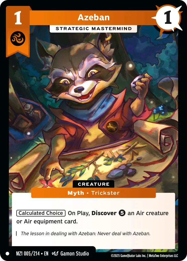 Azeban - Strategic Mastermind - MZ1-005 - MetaZoo Base Set