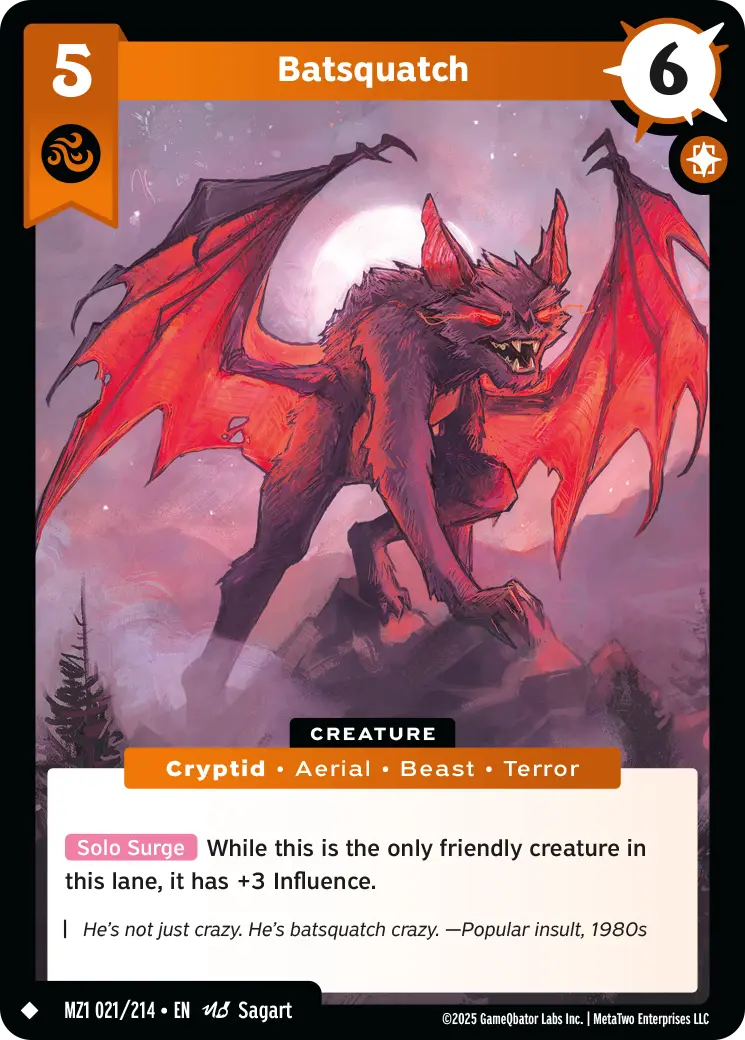 Batsquatch - MZ1-021 - MetaZoo Base Set
