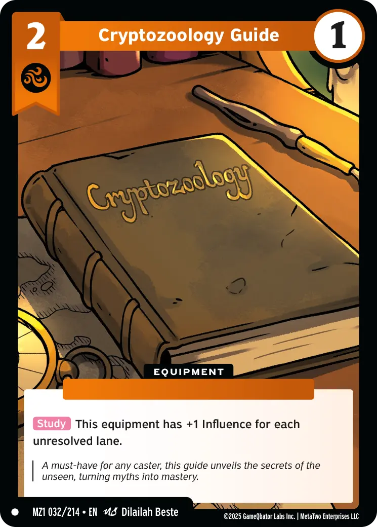 Cryptozology Guide - MZ1-032 - MetaZoo Base Set