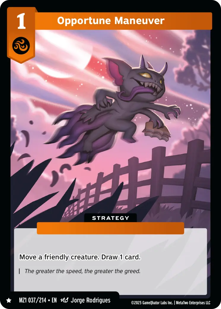 Opportune Maneuver - MZ1-037 - MetaZoo Base Set