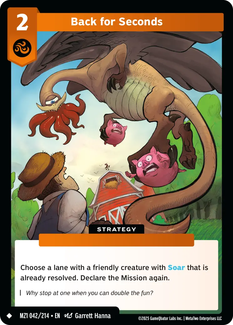 Back for Seconds - MZ1-042 - MetaZoo Base Set
