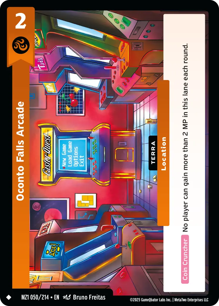 Oconto Falls Arcade - MZ1-050 - MetaZoo Base Set