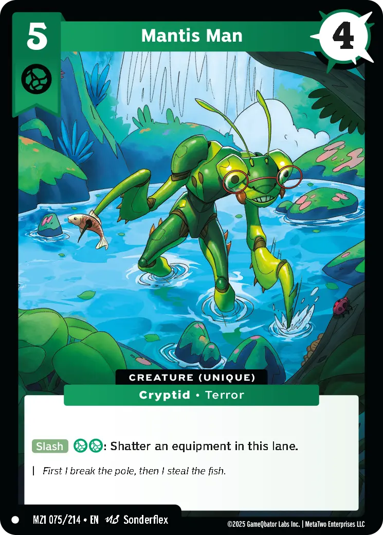 Mantis Man - MZ1-075 - MetaZoo Base Set