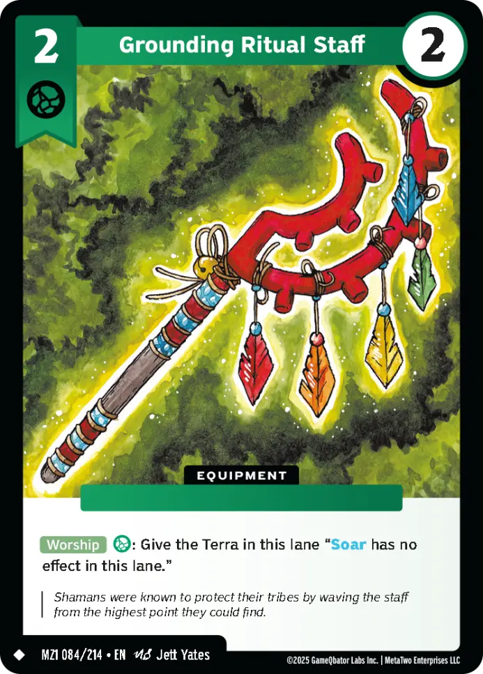 Grounding Ritual Staff - MZ1-084 - MetaZoo Base Set