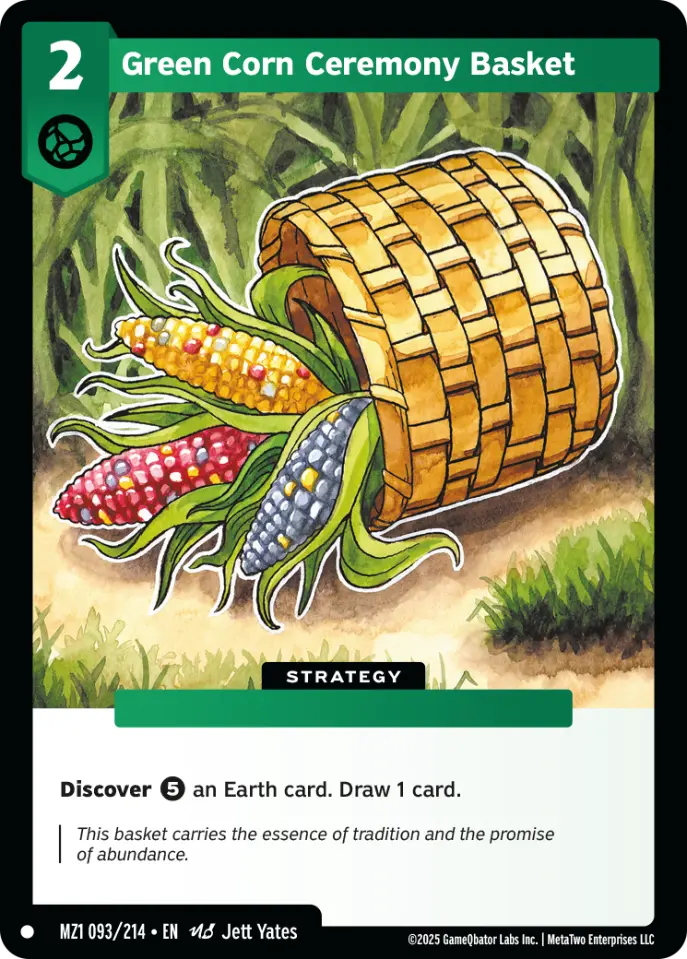 Green Corn Ceremony Basket - MZ1-093 - MetaZoo Base Set