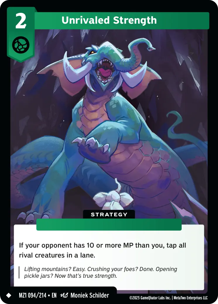 Unrivaled Strength - MZ1-094 - MetaZoo Base Set
