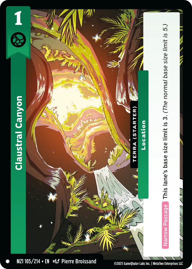 Claustral Canyon - MZ1-105 - MetaZoo Base Set