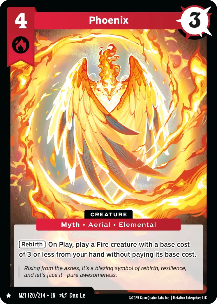 Phoenix - MZ1-120 - MetaZoo Base Set