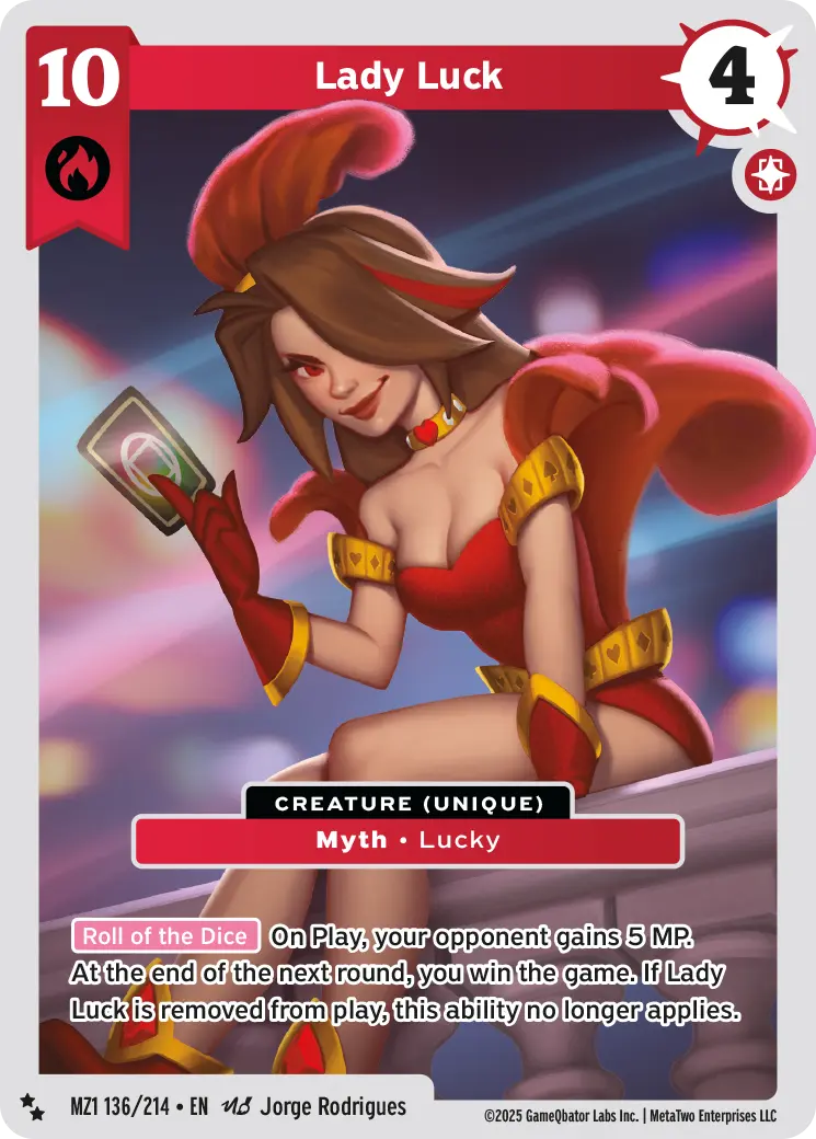 Lady Luck - MZ1-136 - MetaZoo Base Set