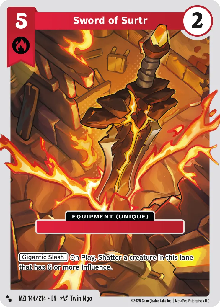 Sword of Surtr - MZ1-144 - MetaZoo Base Set