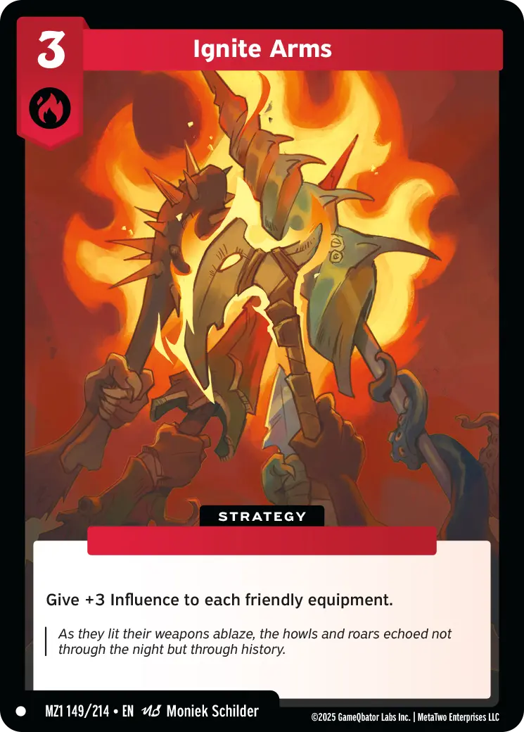 Ignite Arms - MZ1-149 - MetaZoo Base Set