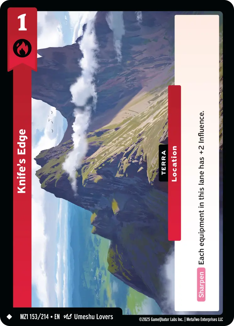 Knife's Edge - MZ1-153 - MetaZoo Base Set