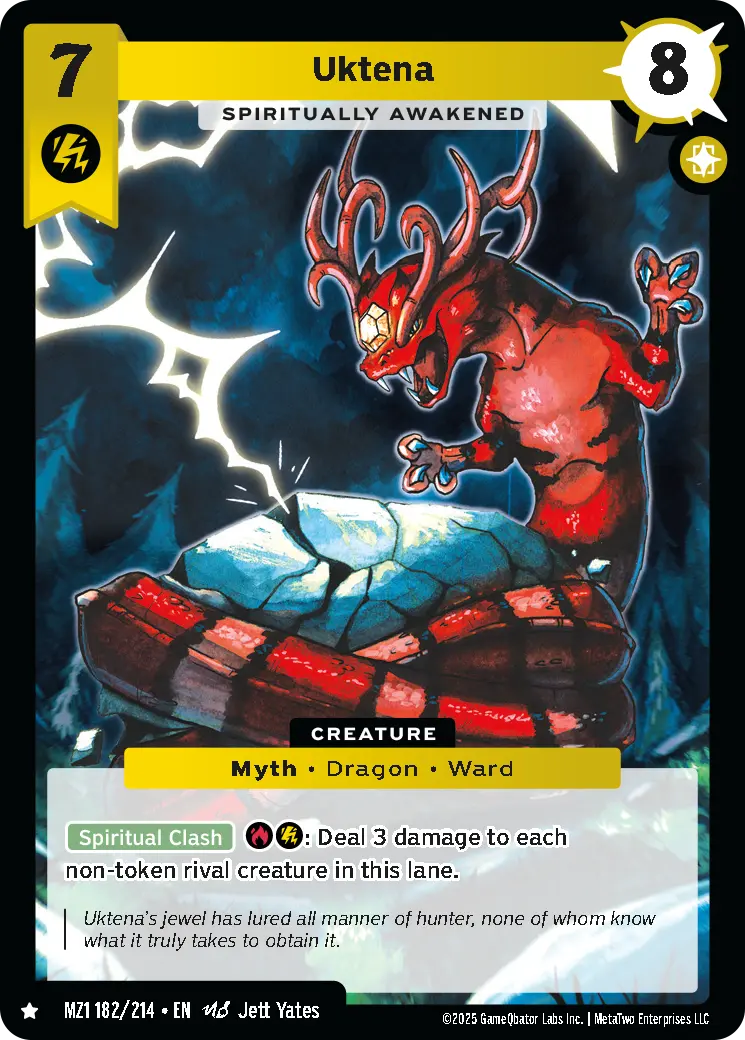 Uktena - Spiritually Awakened - MZ1-182 - MetaZoo Base Set