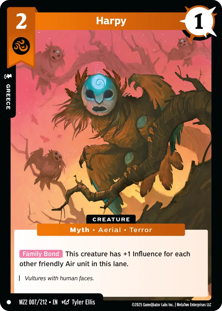 Harpy - MZ2-007 - MetaZoo Torrential Tides