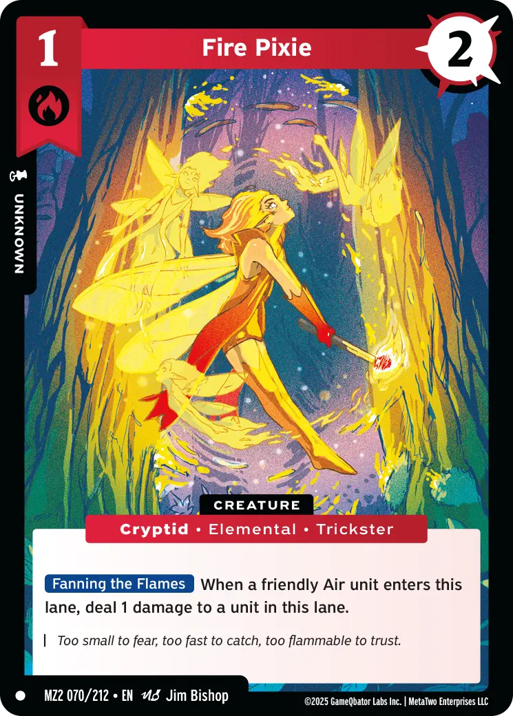 Fire Pixie - MZ2-070 - MetaZoo Torrential Tides