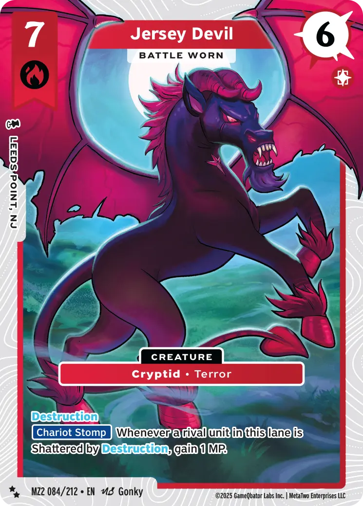 Jersey Devil - Battle Worn - MZ2-084 - MetaZoo Torrential Tides