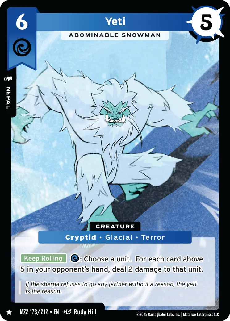 Yeti - Abominable Snowman - MZ2-173 - MetaZoo Torrential Tides