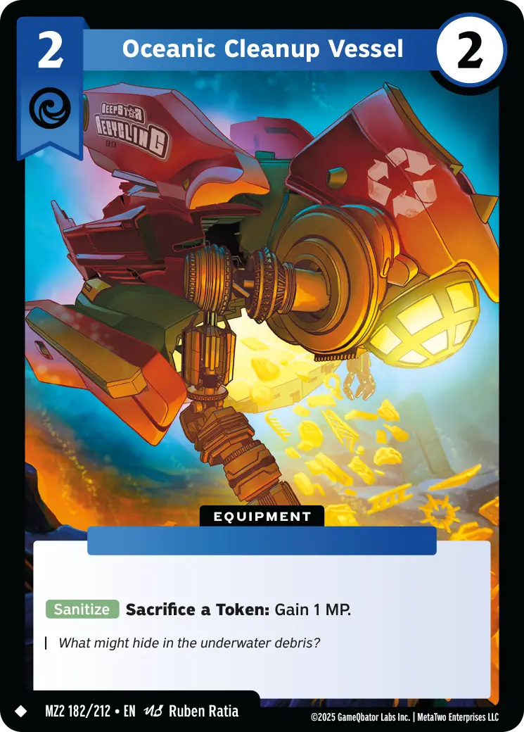 Oceanic Cleanup Vessel - MZ2-182 - MetaZoo Torrential Tides