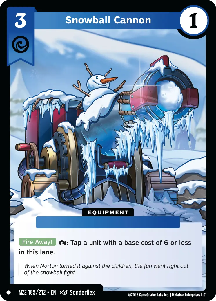 Snowball Cannon - MZ2-185 - MetaZoo Torrential Tides