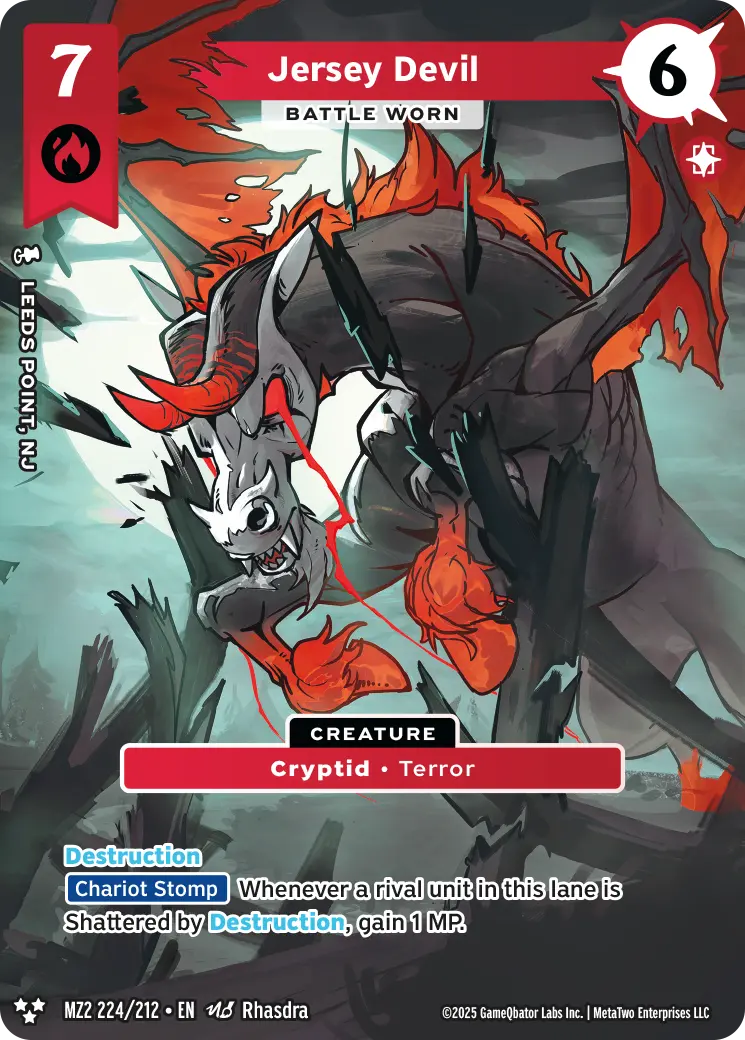 Jersey Devil - Battle Worn - MZ2-224 - MetaZoo Torrential Tides