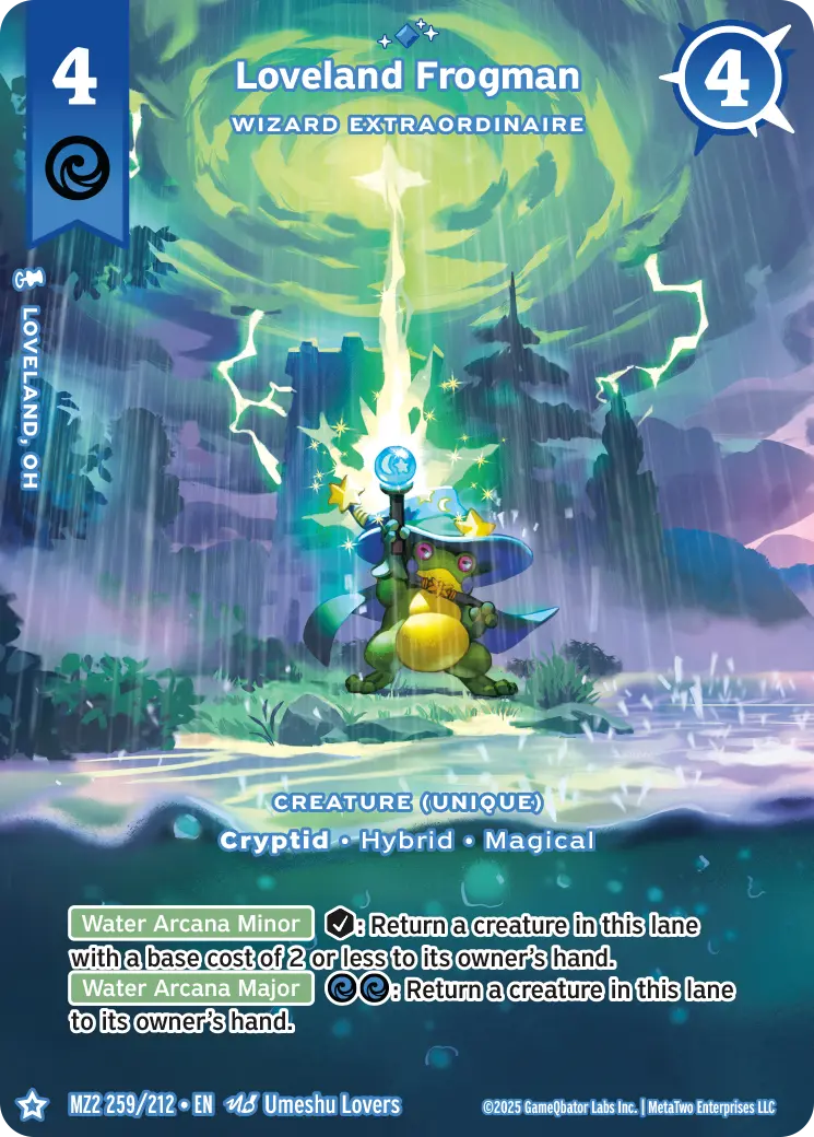 Loveland Frogman - Wizard Extraordinaire - MZ2-259 - MetaZoo Torrential Tides