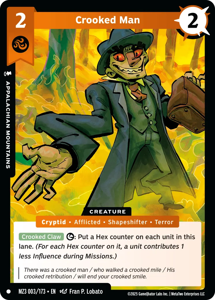 Crooked Man - MZ3-003 - MetaZoo Secret Shadows