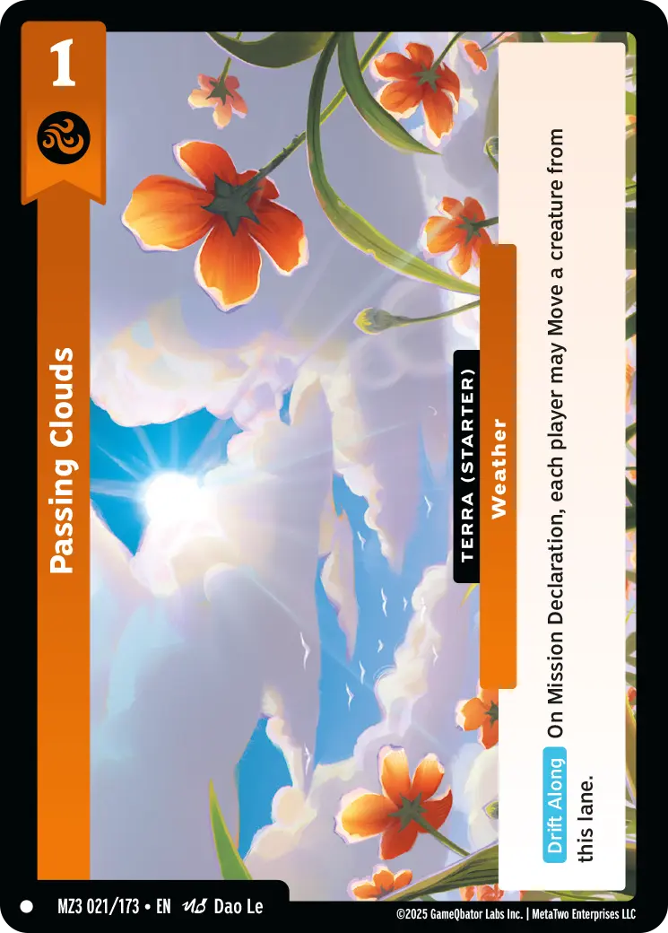 Passing Clouds - MZ3-021 - MetaZoo Secret Shadows
