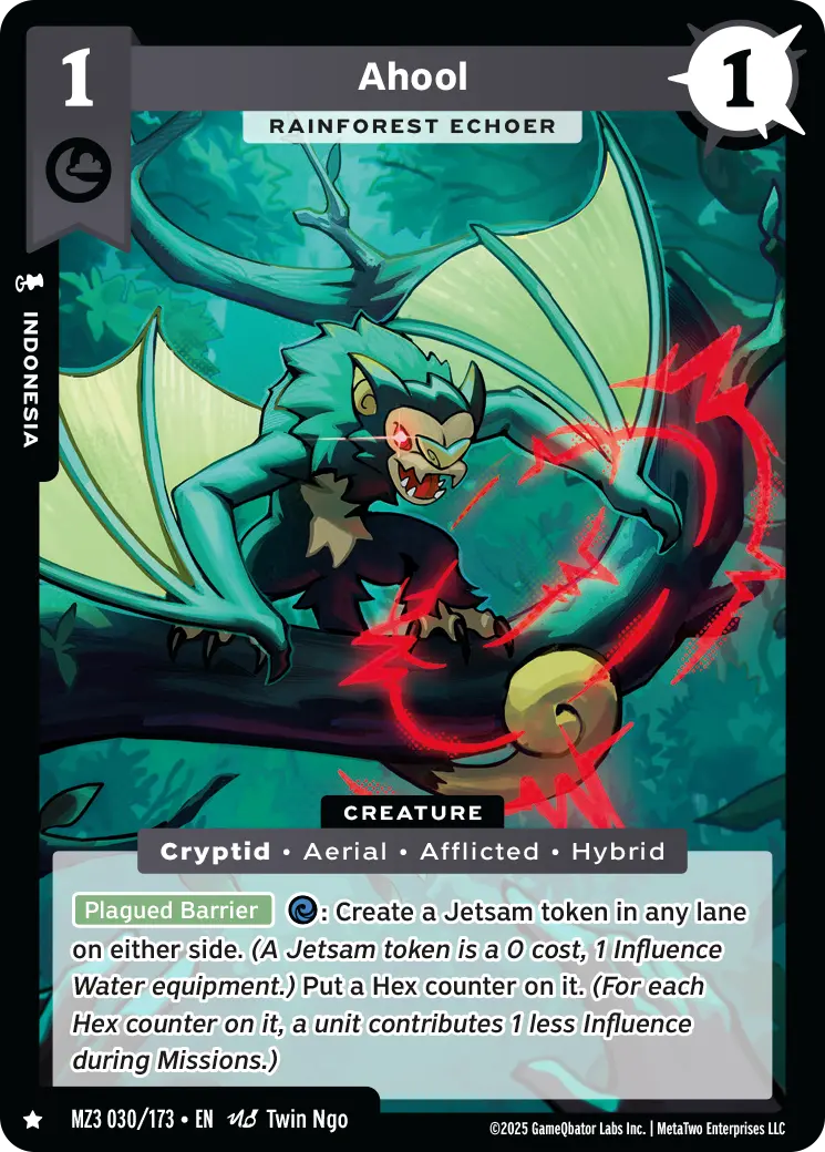 Ahool - Rainforest Echoer - MZ3-030 - MetaZoo Secret Shadows