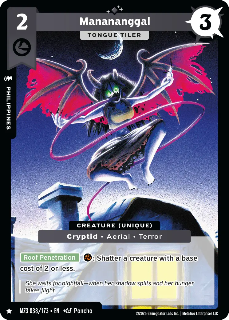 Manananggal - Tongue Tiler - MZ3-038 - MetaZoo Secret Shadows
