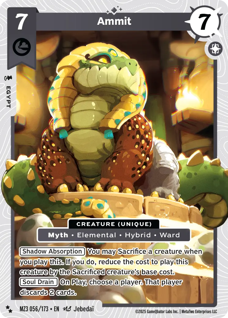 Ammit - MZ3-056 - MetaZoo Secret Shadows