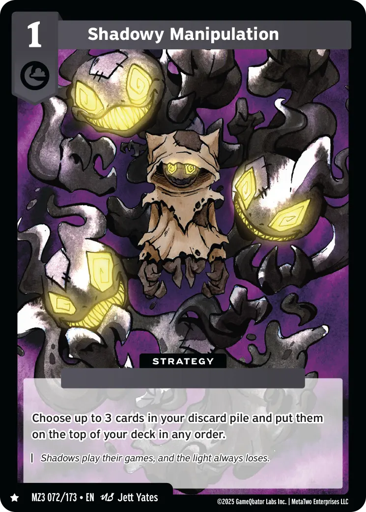 Shadowy Manipulation - MZ3-072 - MetaZoo Secret Shadows