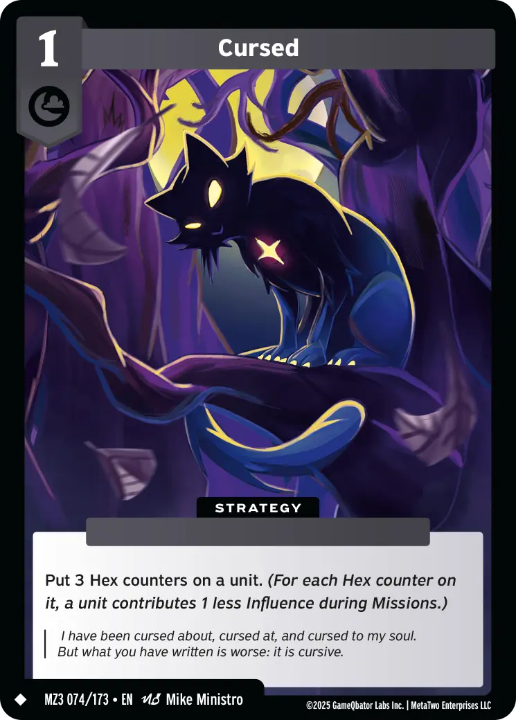 Cursed - MZ3-074 - MetaZoo Secret Shadows