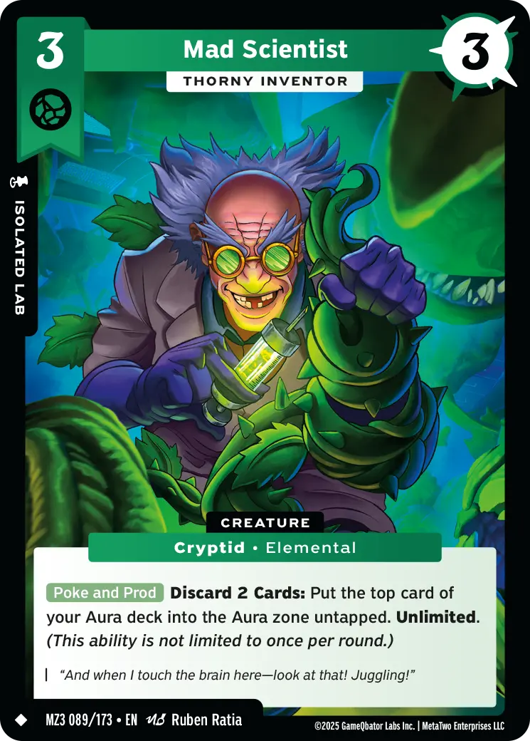 Mad Scientist - Thorny inventor - MZ3-089 - MetaZoo Secret Shadows