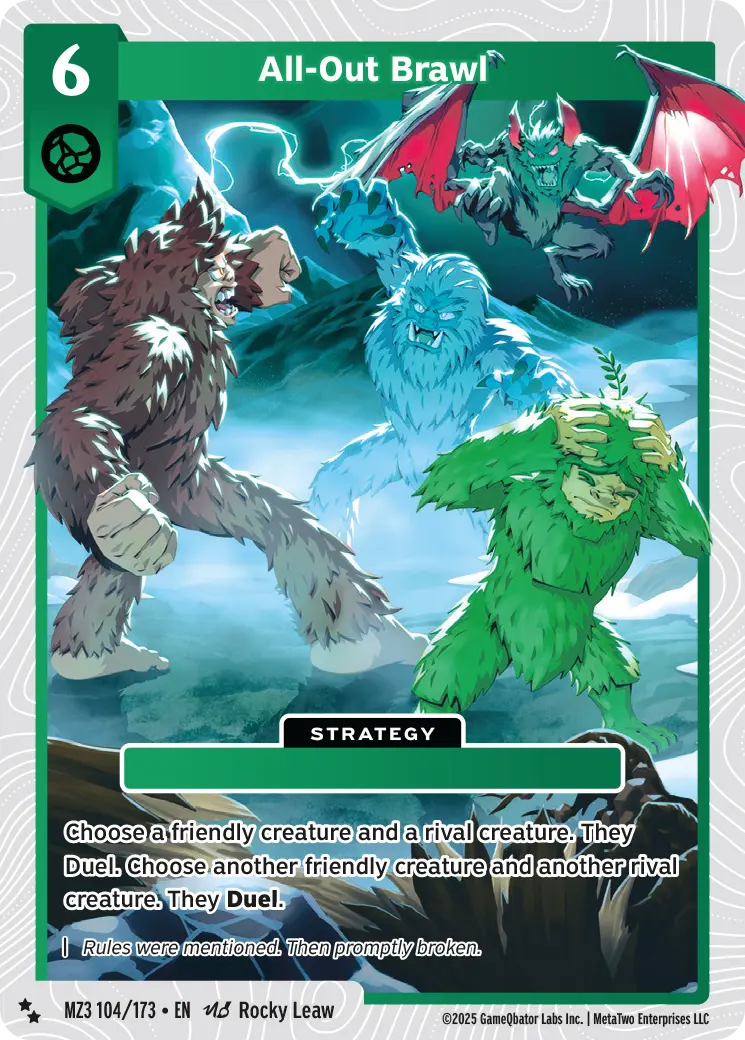 All-Out Brawl - MZ3-104 - MetaZoo Secret Shadows