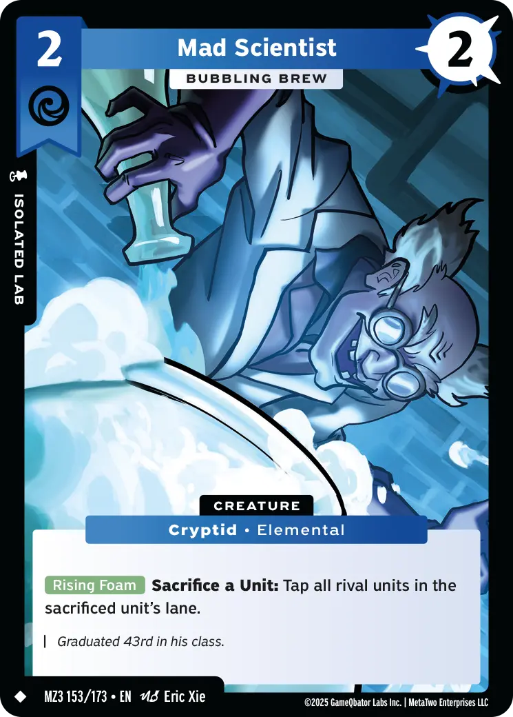 Mad Scientist - Bubbling Brew - MZ3-153 - MetaZoo Secret Shadows