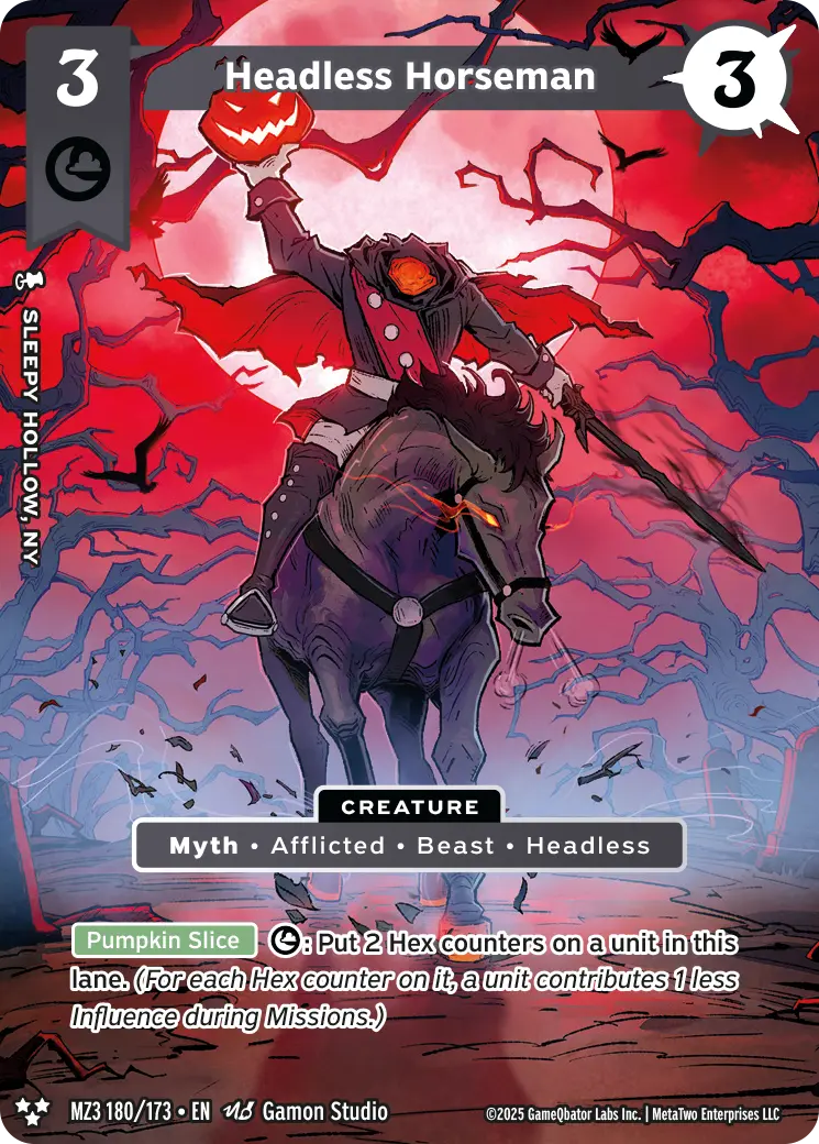 Headless Horseman - MZ3-180 - MetaZoo Secret Shadows