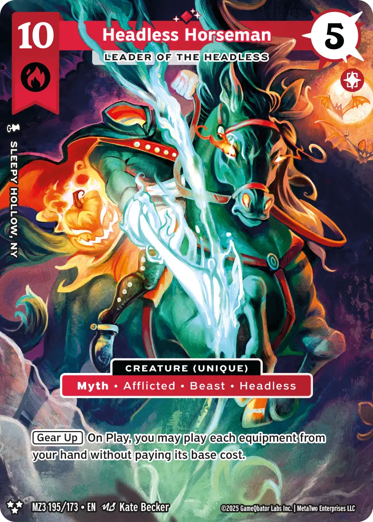 Headless Horseman - Leader of the Headless - MZ3-195 - MetaZoo Secret Shadows
