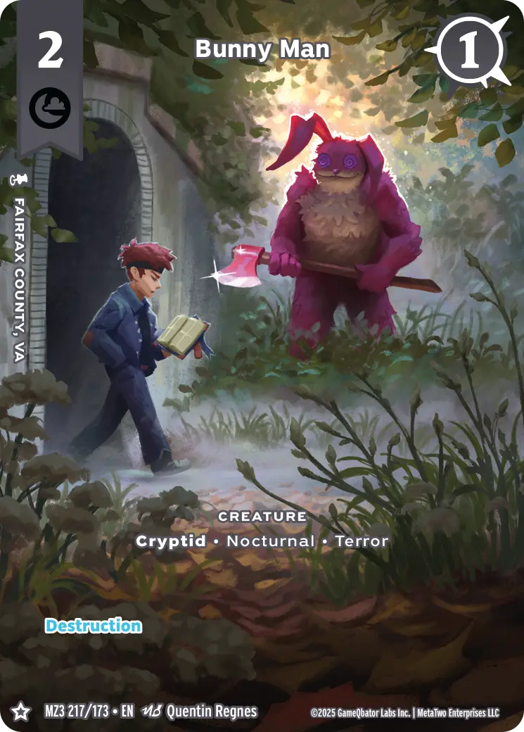 Bunny Man - MZ3-217 - MetaZoo Secret Shadows