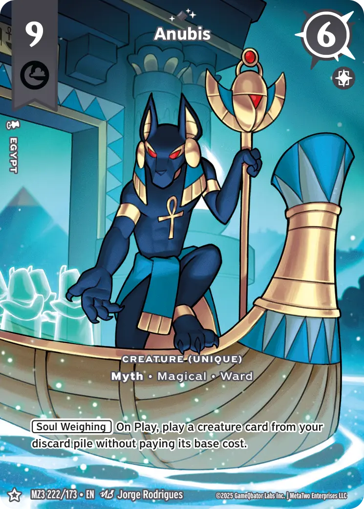 Anubis - MZ3-222 - MetaZoo Secret Shadows