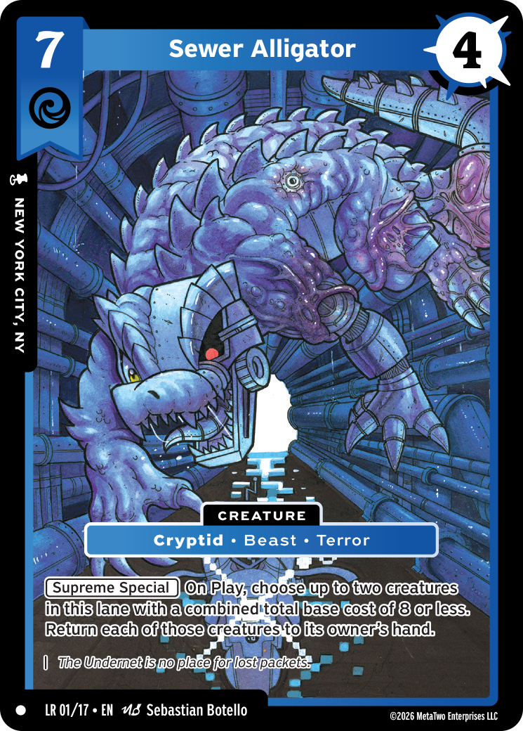 Sewer Alligator - LR-001 - MetaZoo Limited Release: Escape Polybius