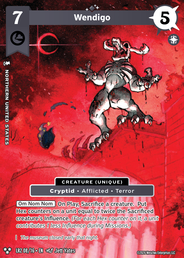 Wendigo - Consuming Power - LR2-008 - MetaZoo Limited Release: Salem Nights