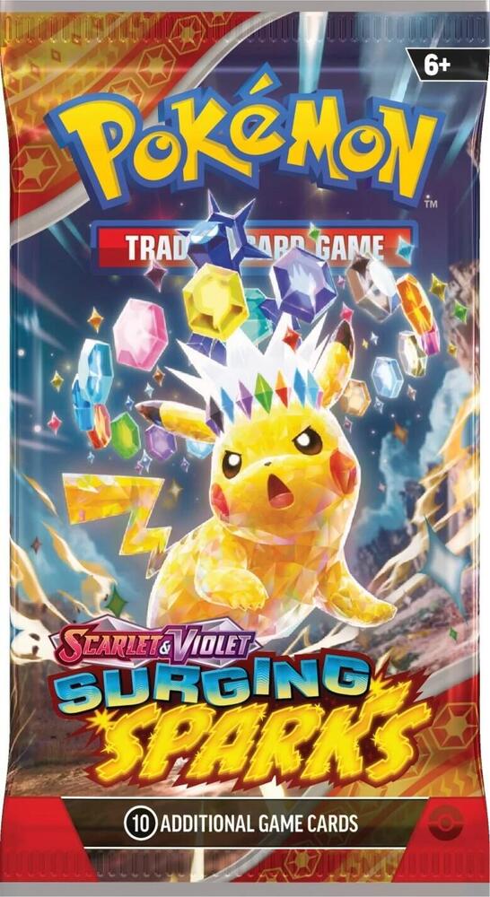 Pokemon TCG: Scarlet & Violet-Surging Sparks Booster Pack (10 Cards)