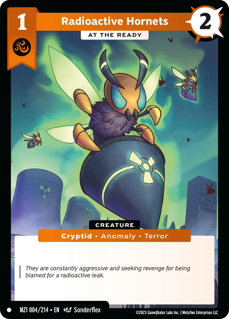 Radioactive Hornets - At The Ready - MZ1-004 - MetaZoo Base Set