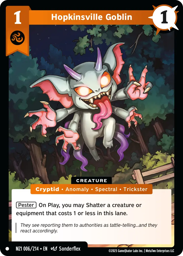 Hopkinsville Goblin - MZ1-006 - MetaZoo Base Set