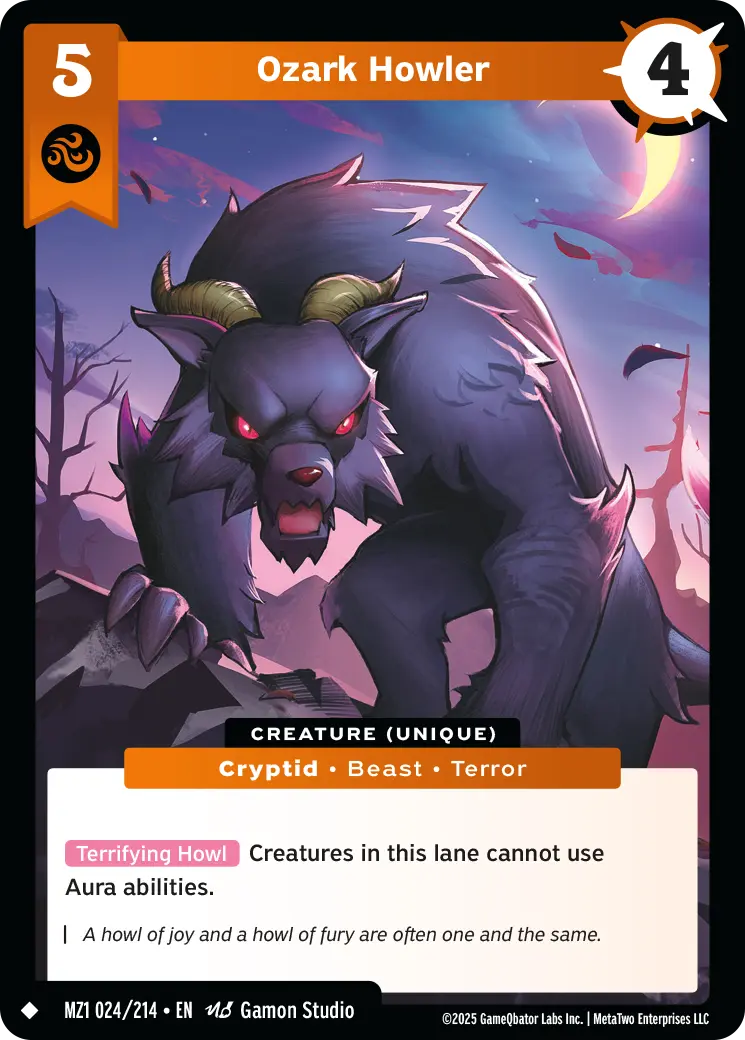 Ozark Howler - MZ1-024 - MetaZoo Base Set