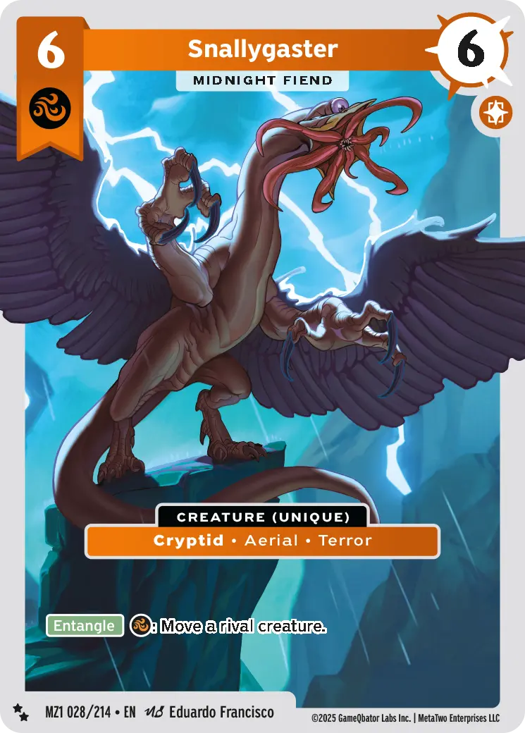 Snallygaster - Midnight Fiend - MZ1-028 - MetaZoo Base Set