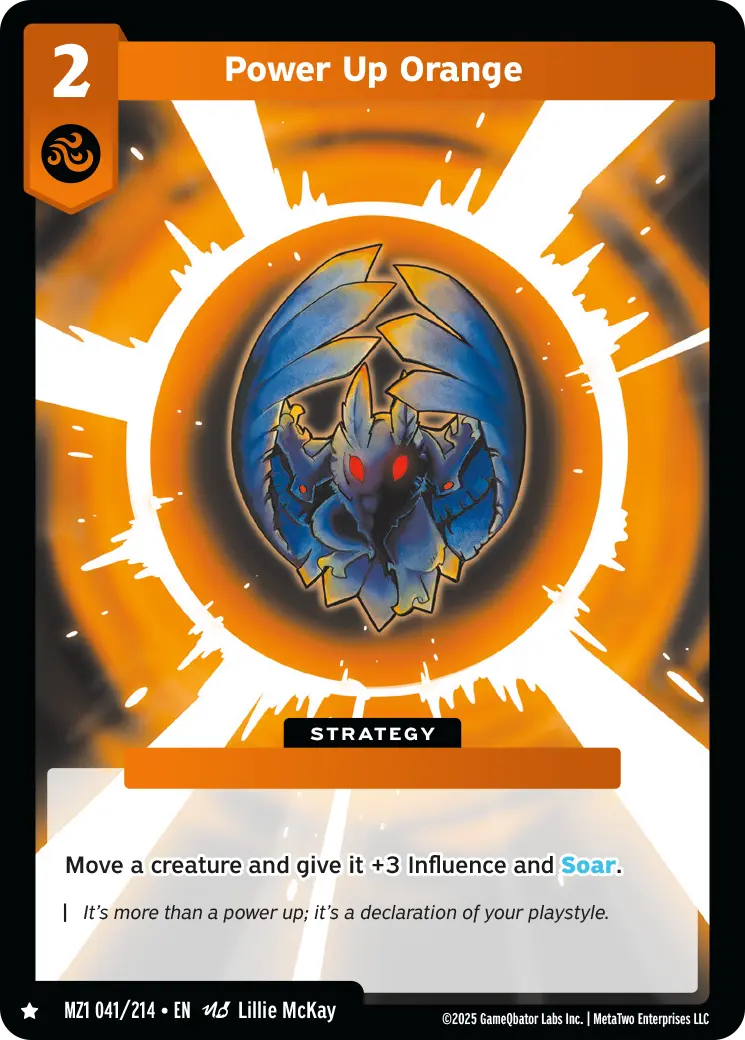 Power Up Orange - MZ1-041 - MetaZoo Base Set