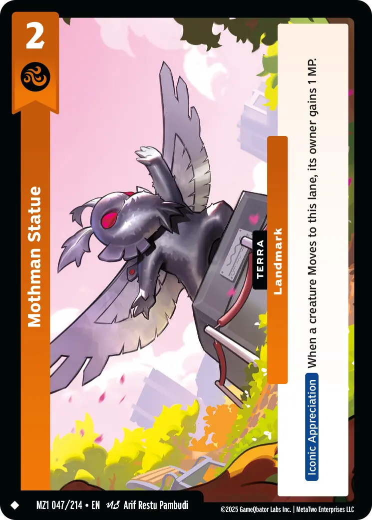 Mothman Statue - MZ1-047 - MetaZoo Base Set