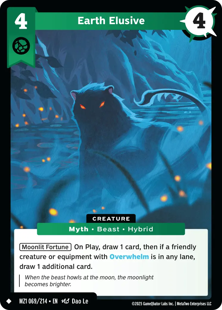 Earth Elusive - MZ1-069 - MetaZoo Base Set