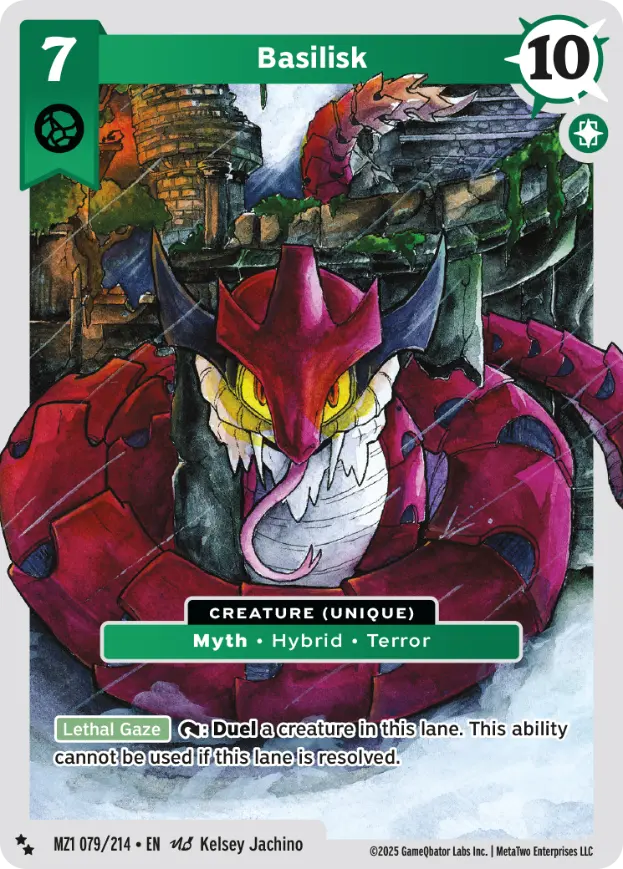 Basilisk - MZ1-079 - MetaZoo Base Set
